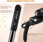 2 in 1 Steam Hair Straightener Professional Hair Iron Adjustable Temperature Fast Heating Hair Straightening Hair Curling Iron - Image 6