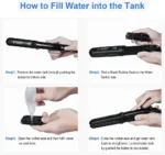 2 in 1 Steam Hair Straightener Professional Hair Iron Adjustable Temperature Fast Heating Hair Straightening Hair Curling Iron - Image 7