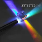 Optical Glass X-cube Dichroic Prism 25mm Light Cube Prism Glass Photography Accessories Home Accessories