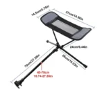 Portable Foot Rest Fishing Rest Footstool Camping Footrest With Retractable Legs For Picnic Hiking Beach Outdoors - Image 6