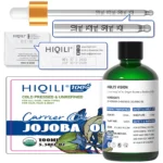 HIQILI Pure Jojoba Carrier Oil,100ML Cold Pressed Unrefined Essential Oils for Mixing, Hair Care, Face, Nails, Massage - Image 6
