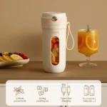 Kitchen Electric Blender 350ml 10 Blades Electric Juicer Rechargeable Shakes and Smoothies Juicer Cup for Travel Picnic - Image 3