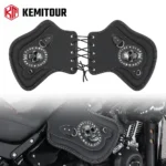 Motorcycle Heat Saddle Shield Deflectors Universal Leather Heat Shield for Touring Sportster Softail Dyna Motorcycle Accessories