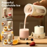 Kitchen Electric Blender 350ml 10 Blades Electric Juicer Rechargeable Shakes and Smoothies Juicer Cup for Travel Picnic - Image 2