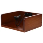 Solid Wood Retro Napkin Holder Kitchen Dining Bar Tissue Dispenser Paper ganizer Place Card Holder Tabletop Marker - Image 5