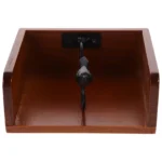 Solid Wood Retro Napkin Holder Kitchen Dining Bar Tissue Dispenser Paper ganizer Place Card Holder Tabletop Marker
