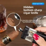 New Turbine Butane Gas Wind Proof Direct Charge Metal Torch Home Kitchen Gas Stove Outdoor Camp Barbecue Cigar Ignition Lighters - Image 3